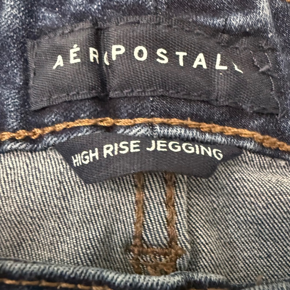 Aeropostale Womens High Rise Jegging Jeans Size 18 Long Dark Wash Blue‎ Stretch - Picture 4 of 12